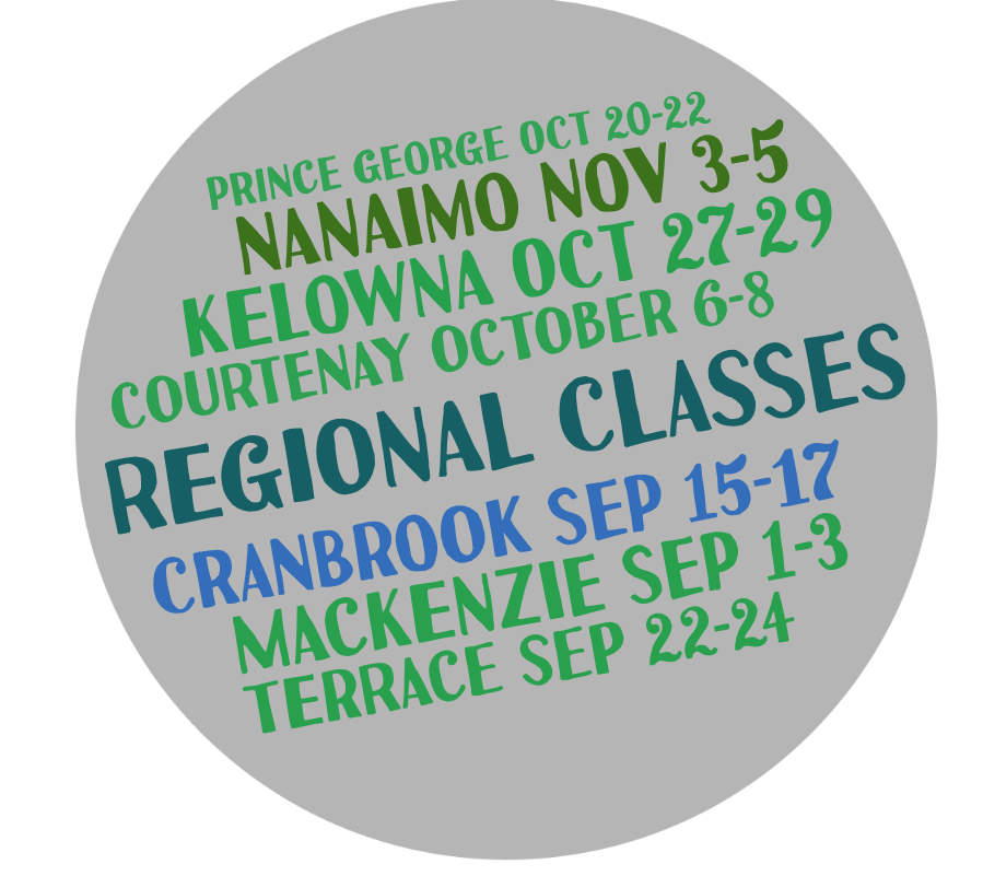 Regional in-person classes Sep to Nov 2026